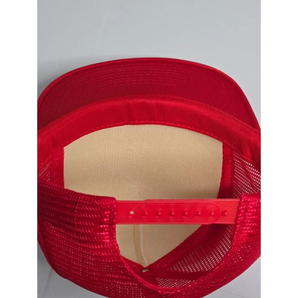 Vintage 80s Sportcap Smoothie Wisconsin Trucker Hat | Red White Snapback
